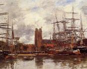 尤金 布丹 : Dordrecht, View of the Port